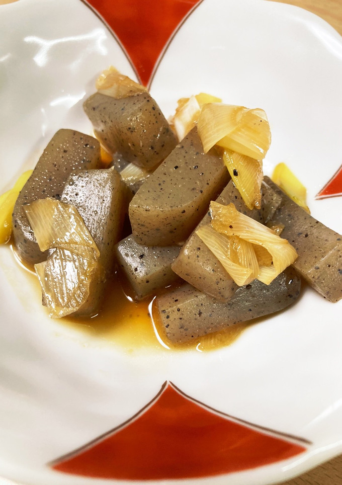 こんにゃくとネギの炒め煮-レシピのメイン写真