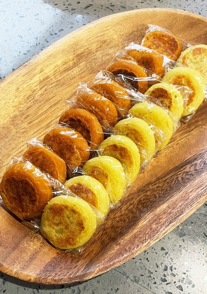 きな粉かぼちゃとさつま芋のおやき　掴み食-レシピのメイン写真