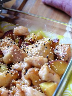 鶏とさつまいもdeこってりマヨ照り焼き-レシピのメイン写真