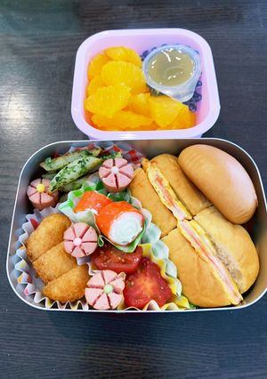 パン弁当☆幼稚園用☆年少3歳-レシピのメイン写真
