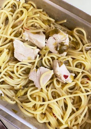 大メスティンで蕗のとうパスタ-レシピのメイン写真