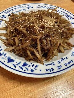 ごぼうとこんにゃくのきんぴら-レシピのメイン写真