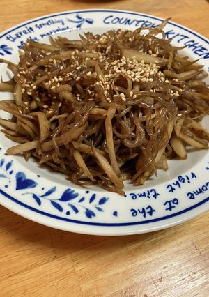 ごぼうとこんにゃくのきんぴら-レシピのメイン写真
