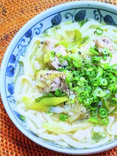 鶏ネギ旨塩うどん-レシピのメイン写真