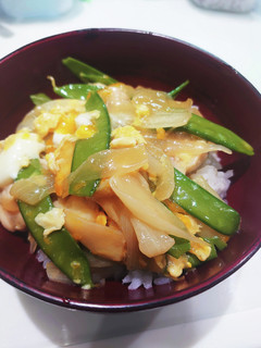 絹さや入りのふわとろ親子丼-レシピのメイン写真