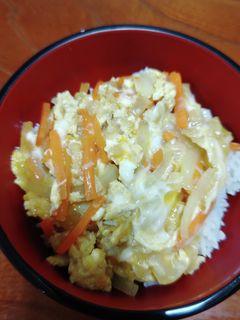 ラード活用、たまご丼-レシピのメイン写真