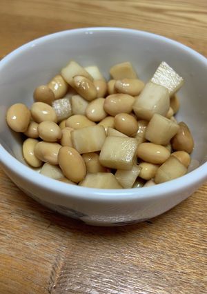 ササッとおつまみ☆大根と大豆のポン酢和え-レシピのメイン写真