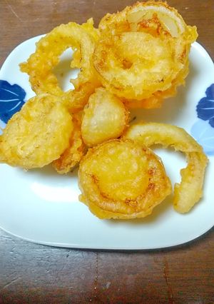 無限に食べれる、 新玉ねぎの天ぷら！-レシピのメイン写真