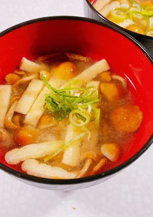 なめこと油揚げのみそ汁-レシピのメイン写真