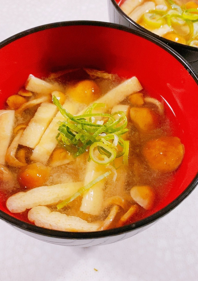 なめこと油揚げのみそ汁-レシピのメイン写真