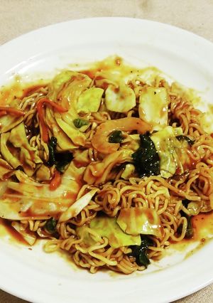“プルコギダレカット野菜キャベツ焼そば”-レシピのメイン写真