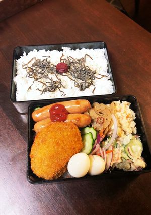 ★メンチカツ弁当★-レシピのメイン写真