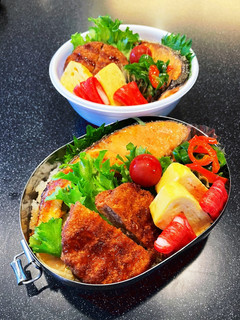 高校生弁当2023 5月1鮭弁当-レシピのメイン写真