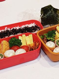高校生(1年)弁当13&旦那さん弁当71-レシピのメイン写真