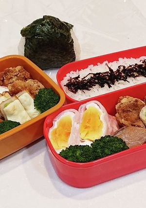 高校生(1年)弁当11&旦那さん弁当69-レシピのメイン写真