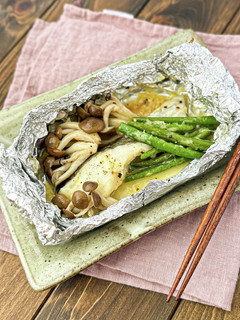たらときのこのチーズホイル焼き-レシピのメイン写真