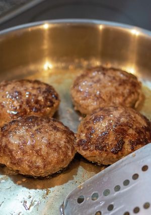 ハンバーグ　焼き方-レシピのメイン写真
