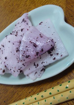 ゆかり香る♪ほんのりピンク大根の漬け物-レシピのメイン写真