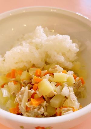 【保育園離乳食中期】とろとろシチュー-レシピのメイン写真