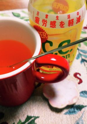 ホット紅茶にスーパーＣＣレモンプラス！-レシピのメイン写真