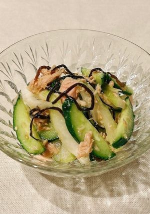 【副菜】きゅうりとセロリの塩昆布あえ-レシピのメイン写真