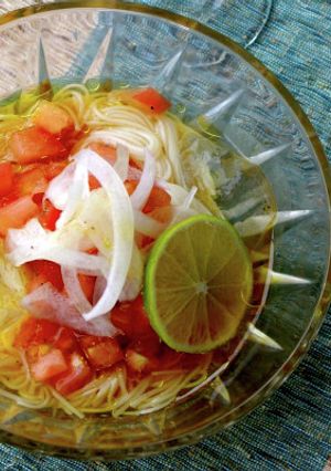 トマトそうめんスペイン産オリーブオイル-レシピのメイン写真