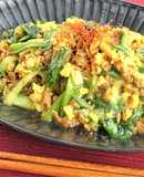 茹で戻し不要☆大豆ミートの韓国風サラダ