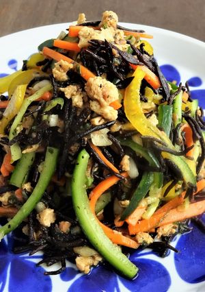 花粉症に☆大豆ミートの梅ひじきサラダ-レシピのメイン写真