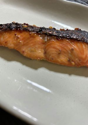 鮭のマスタード焼き/七尾市学校給食-レシピのメイン写真