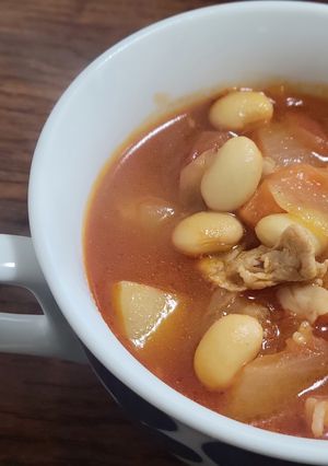 ポークビーンズ/七尾給食-レシピのメイン写真