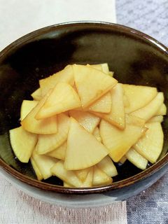醤油とごま油で簡単大根(かぶ)の和え物-レシピのメイン写真
