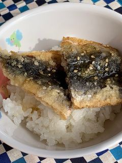 いわしのかば焼丼(保育園・こども園給食)-レシピのメイン写真
