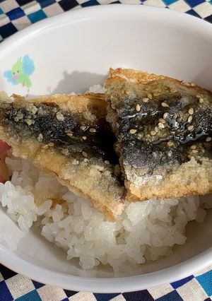 いわしのかば焼丼（保育園・こども園給食）-レシピのメイン写真