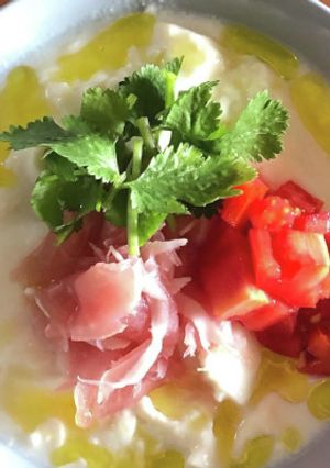 スペイン風鹹豆漿スペイン産オリーブオイル-レシピのメイン写真