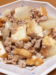 大根と厚揚げのひき肉あんかけ-レシピのメイン写真