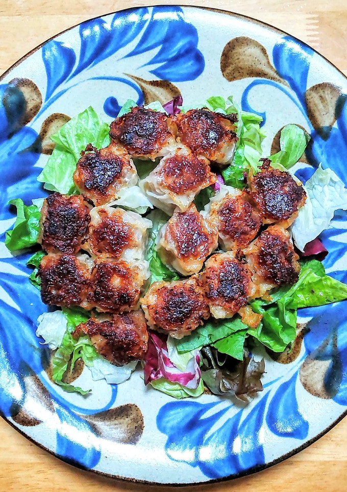崎陽軒のシウマイを揚げ焼きにしてみました-レシピのメイン写真