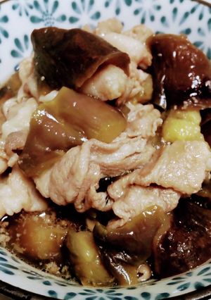 豚バラ肉となすびの麺つゆ煮-レシピのメイン写真