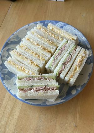 耳無しパンでサンドイッチ-レシピのメイン写真