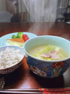 春野菜とベーコンの味噌スープ-レシピのメイン写真