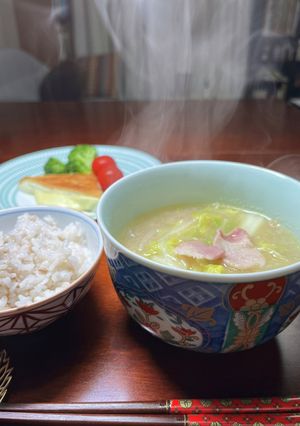 春野菜とベーコンの味噌スープ-レシピのメイン写真