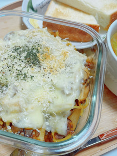 ポテトミートスパグラタン-レシピのメイン写真