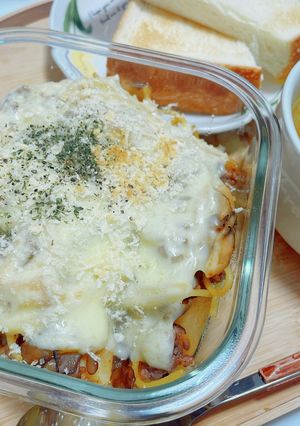 ポテトミートスパグラタン-レシピのメイン写真