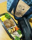 高校生男子弁当 またハンバーグ