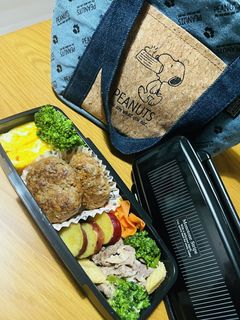 高校生男子弁当 またハンバーグ-レシピのメイン写真