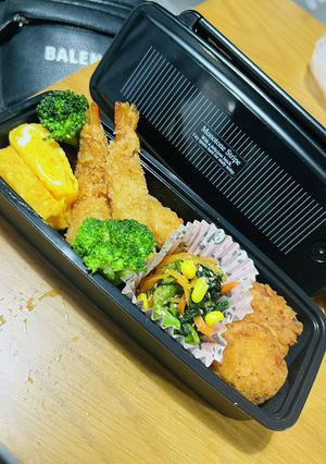 高校生男子弁当 エビフライ-レシピのメイン写真
