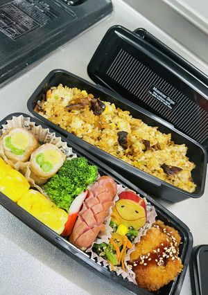 高校生男子弁当 焼豚支那竹チャーハン-レシピのメイン写真