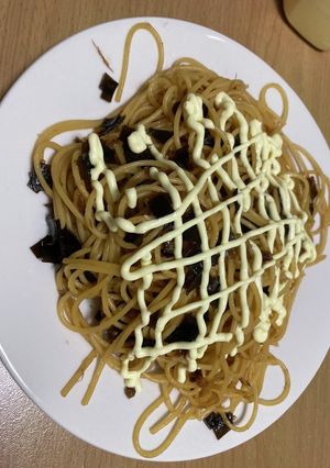 豚肉と佃煮のスパゲティ-レシピのメイン写真
