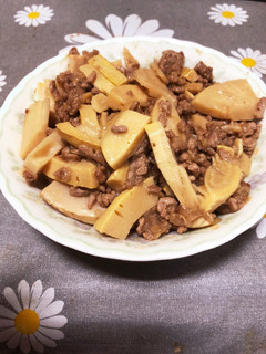たけのこと豚ひき肉の炒め煮♪-レシピのメイン写真