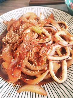 韓国風キムチイカ甘辛炒め-レシピのメイン写真