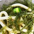 秋野菜の海ぶどうぶっかけうどん